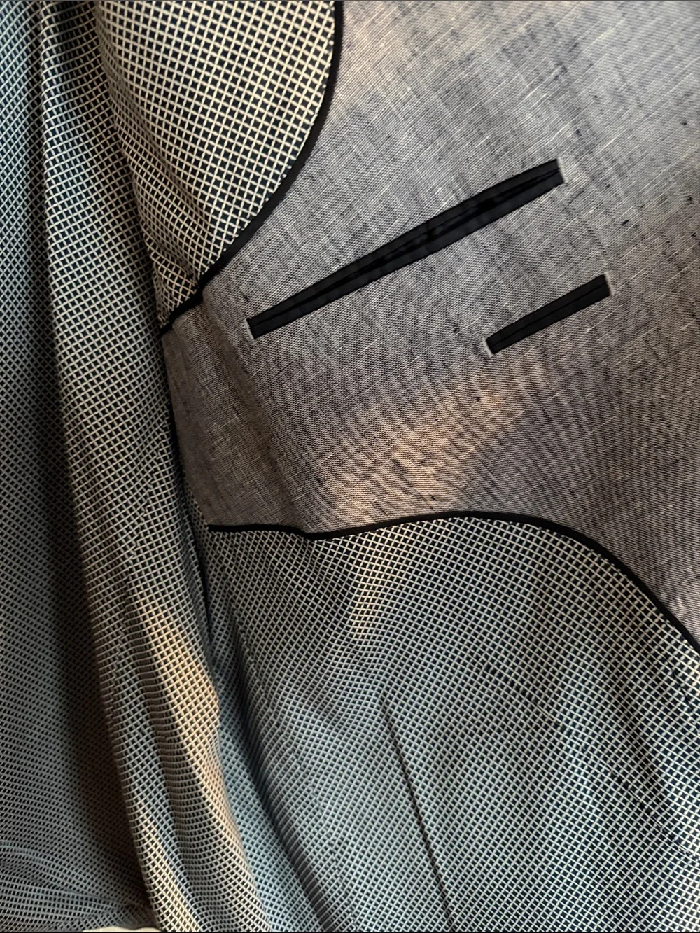 Murano Light Blue Linen-Blend Sport Coat